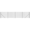vidaXL Maschendrahtzaun mit Bodenflansch Anthrazit 1,4x10 m