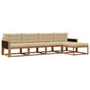 vidaXL Outdoor-Sofagarnitur 5 stk. Natur und Beige