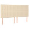 vidaXL Bettgestell ohne Matratze Creme 180x200 cm Stoff