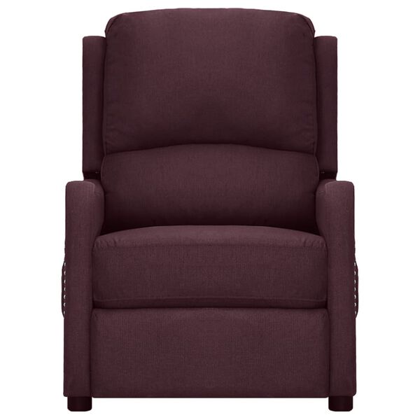 vidaXL Massagesessel mit Aufstehhilfe Lila Stoff