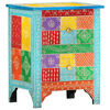 vidaXL Handbemalter Nachttisch 40&times;30&times;50 cm Mango Massivholz