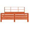 vidaXL Massivholzbett ohne Matratze Wachsbraun 180x200 Kiefernholz