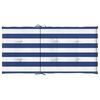 vidaXL Niedriglehner-Auflagen 4 Stk. Blau & Weiß Gestreift Stoff