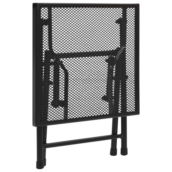 vidaXL Klapptisch Mesh 38x38x38 cm Stahl Anthrazit
