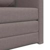vidaXL Schlafsofa Taupe 74 x 77 x 81 cm Stoff