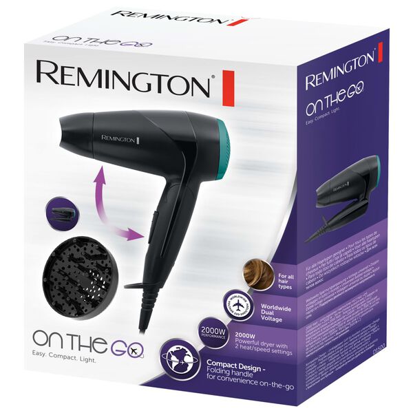 REMINGTON Haartrockner On the Go D1500 2000 W Reisen