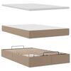 vidaXL Ottoman-Bett mit Matratze & LEDs 120x200cm Kunstleder