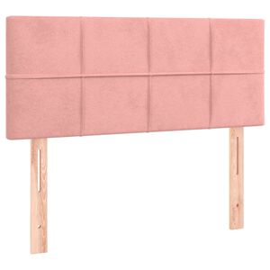 vidaXL Kopfteil Rosa 100x5x78/88 cm Samt