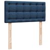 vidaXL Ottoman-Bett mit Matratze & LEDs Blau 80x200 cm Stoff