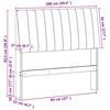 vidaXL Gepolstertes Kopfteil Schwarz 100 cm Massives Kiefernholz