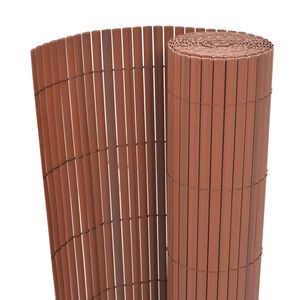 vidaXL Gartenzaun Braun 150 x 500 cm PVC