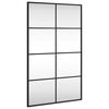 vidaXL Wandspiegel Schwarz 50x80 cm Rechteckig Eisen