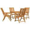 vidaXL Garten Essgruppe 5 stk. Braun 90 x 90 x 74 cm Massivholz Akazie