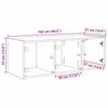 vidaXL Wandschrank Artisan-Eiche 102 x 37 x 35 cm Holzwerkstoff