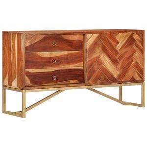 vidaXL Sideboard Honigbraun 160 x 30 x 80 cm Massivholz Akazie