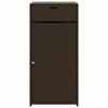 vidaXL Gartenschrank Braun 55x55x111 cm Poly Rattan