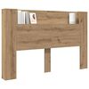 vidaXL Kopfteil Artisan-Eiche 160 x 17 x 104,5 cm Holzwerkstoff