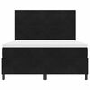 vidaXL LED Boxspringbett mit Matratze Schwarz 140 x 190 cm Stoff