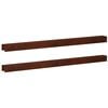 vidaXL Garten-Abdeckprofil 2 stk. 100 x 6 x 5 cm Wetterfeststahl
