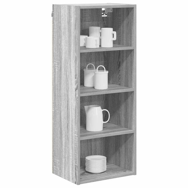 vidaXL H&auml;ngeschrank Graues Sonoma 40 x 29,5 x 100 cm Holzwerkstoff
