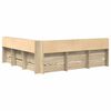 vidaXL B&uuml;cherregal-Bett Sonoma-Eiche 180 x 200 cm Holzwerkstoff