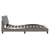 vidaXL Bettgestell ohne Matratze "Hanko" Taupe 180x200 cm Stoff