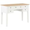 vidaXL Schreibtisch Wei&szlig; 109,5 x 45 x 77,5 cm Holz