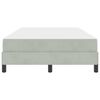vidaXL Boxspringbett mit Matratze Hellgrau 120 x 190 cm Stoff