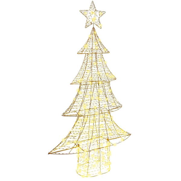 vidaXL Weihnachtsbaum mit 160 LEDs Warmweiß 150 cm Haustier