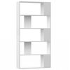 vidaXL B&uuml;cherregal/Raumteiler Wei&szlig; 80x24x159 cm Holzwerkstoff
