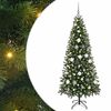 vidaXL K&uuml;nstlicher Weihnachtsbaum mit 300 LEDs Gr&uuml;n 180 cm PE und PVC