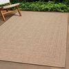 vidaXL Teppich ZIZUR 240x240 cm Jute-Optik Indoor und Outdoor