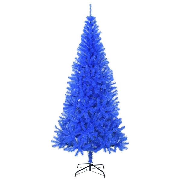 vidaXL Künstlicher Weihnachtsbaum mit Ständer Blau 240 cm PVC