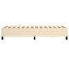 vidaXL Boxspringbettgestell Creme 90x190 cm Stoff