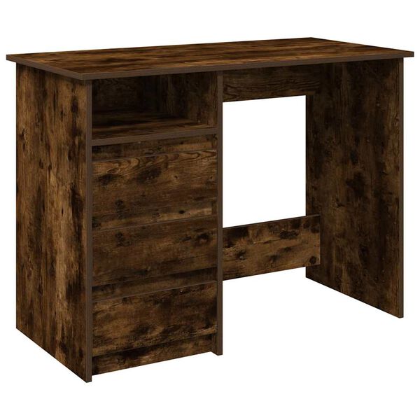 vidaXL Schreibtisch R&auml;uchereiche 102x50x75 cm Holzwerkstoff