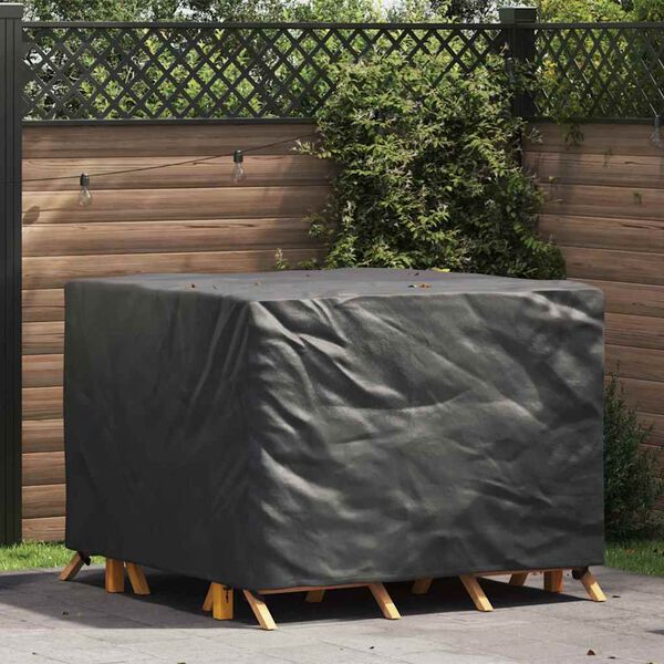 vidaXL M&ouml;belbezug Uni Schwarz 125 x 125 x 74 cm Stoff