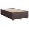 vidaXL Boxspringbett mit Matratze Dunkelbraun 90x190 cm Stoff