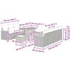 vidaXL Gartensofa-set 10 pcs Beige Poly-Rattan