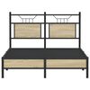 vidaXL Bettgestell ohne Matratze Sonoma-Eiche 120x190 cm Holzwerkstoff