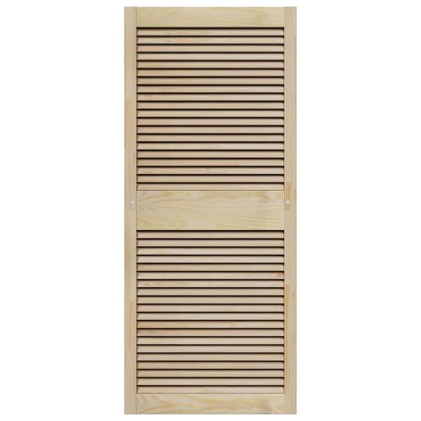 vidaXL Schranktür Natur 140.5 x 2 x 59.5 cm Massives Kiefernholz