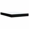 vidaXL Boxspringbett mit Matratze Schwarz 160x200 cm Stoff