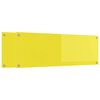 vidaXL K&uuml;chenr&uuml;ckwand 2 pcs Gelb 120 x 40 cm Geh&auml;rtetes Glas