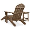 vidaXL Adirondack-Gartenstuhl mit Fußstütze & Tisch Tannenholz Braun