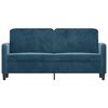 vidaXL 2-Sitzer-Sofa Blau 140 cm Samt