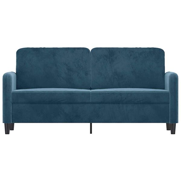 vidaXL 2-Sitzer-Sofa Blau 140 cm Samt
