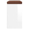 vidaXL Schuhbank Hochglanz-Weiß 103x30x48 cm Holzwerkstoff
