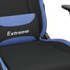vidaXL Gaming-Stuhl Schwarz und Blau Stoff