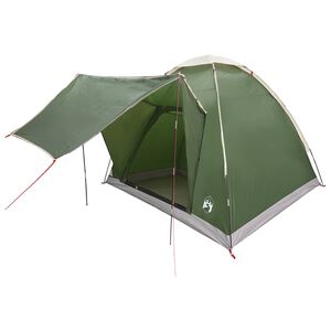vidaXL Campingzelt 2 Personen Gr&uuml;n Polyester und Stahl