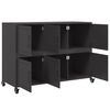 vidaXL Sideboard Schwarz 100,5x39x72 cm Stahl