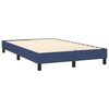 vidaXL Boxspringbett mit Matratze & LED Blau 120x190 cm Stoff